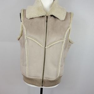 Alfani Faux Fur Lined Vest Size L